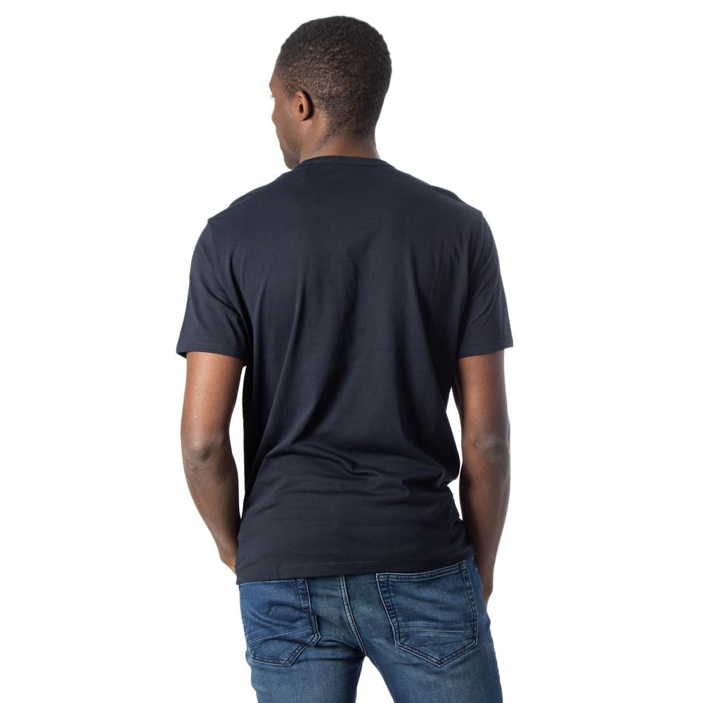 Armani Exchange Blue Cotton T-Shirt - Arichezz.store