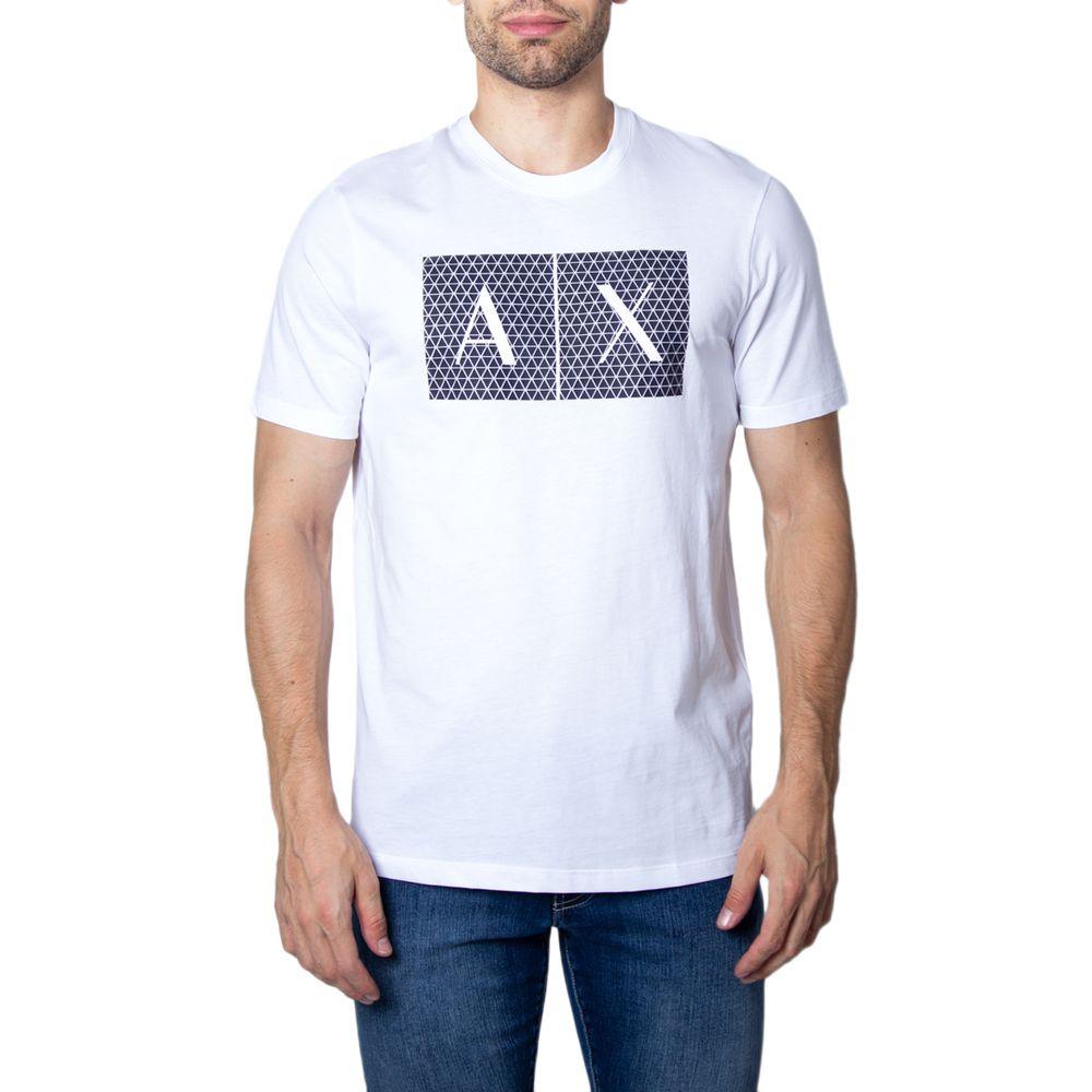 Armani Exchange White Cotton T-Shirt - Arichezz.store