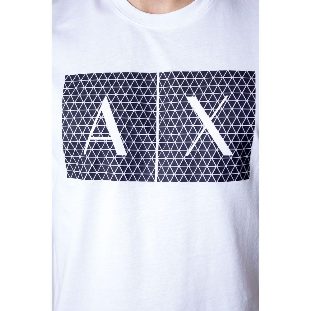 Armani Exchange White Cotton T-Shirt - Arichezz.store