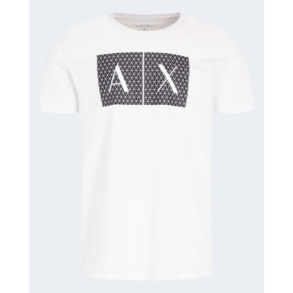 Armani Exchange White Cotton T-Shirt - Arichezz.store