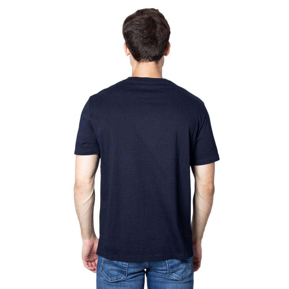 Armani Exchange Blue Cotton T-Shirt - Arichezz.store