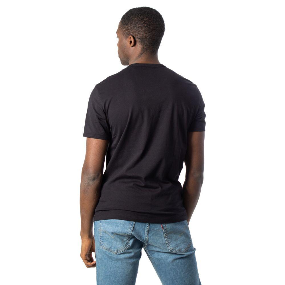 Armani Exchange Black Cotton T-Shirt - Arichezz.store