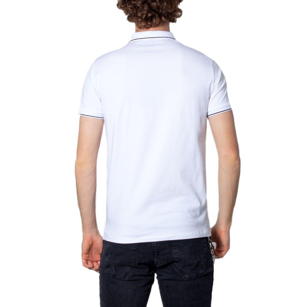 Armani Exchange White Cotton Polo Shirt - Arichezz.store