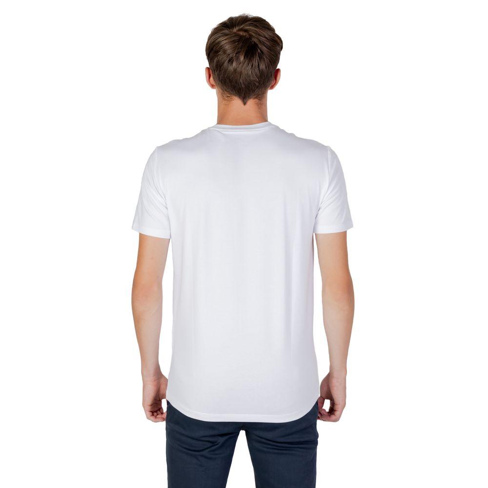 Armani Exchange White Cotton T-Shirt - Arichezz.store