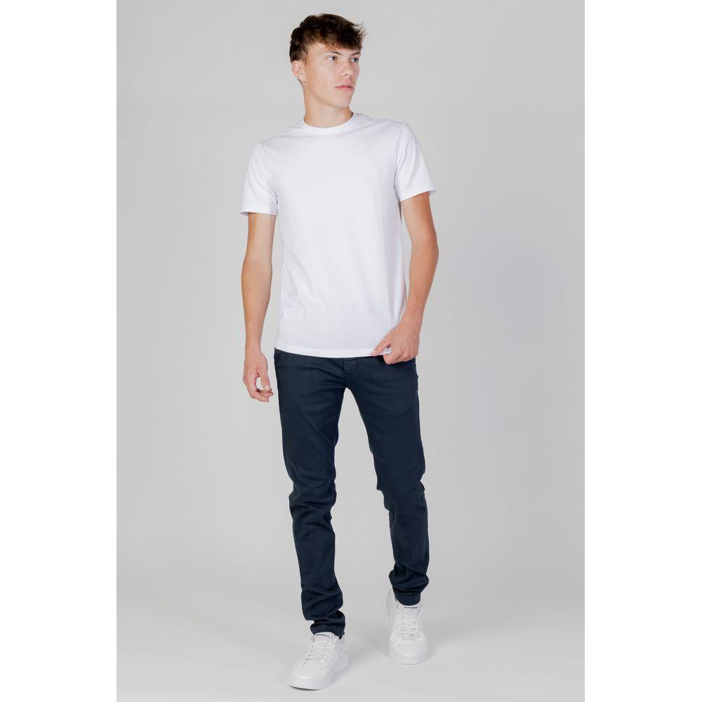 Armani Exchange White Cotton T-Shirt - Arichezz.store