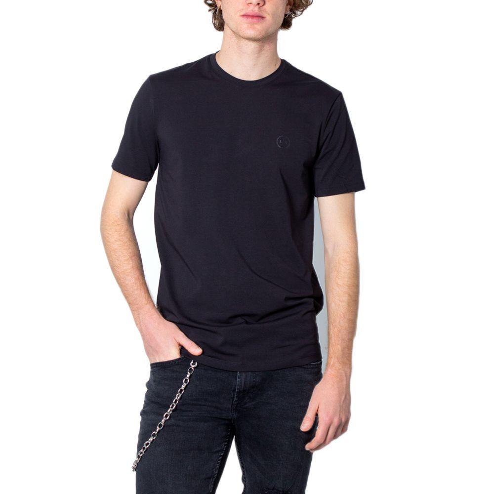 Armani Exchange Black Cotton T-Shirt - Arichezz.store