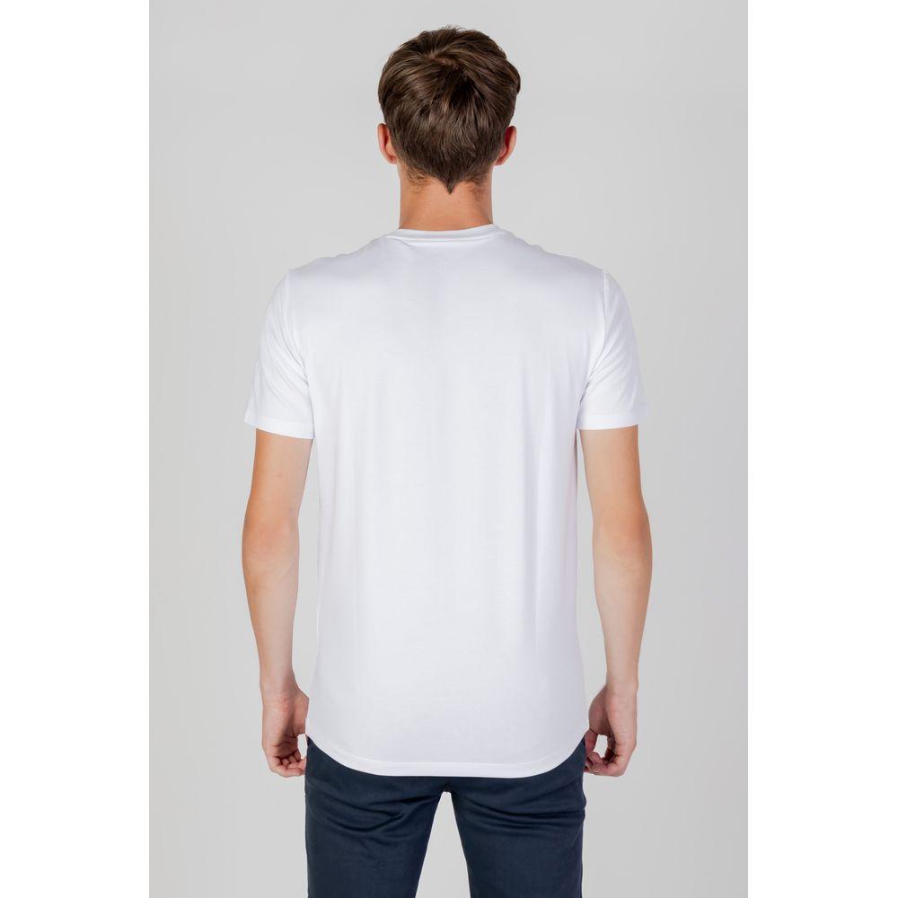 Armani Exchange White Cotton T-Shirt - Arichezz.store