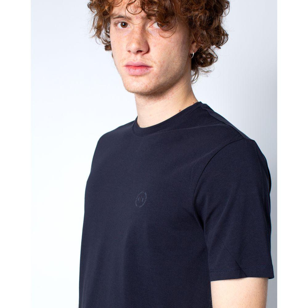 Armani Exchange Blue Cotton T-Shirt - Arichezz.store