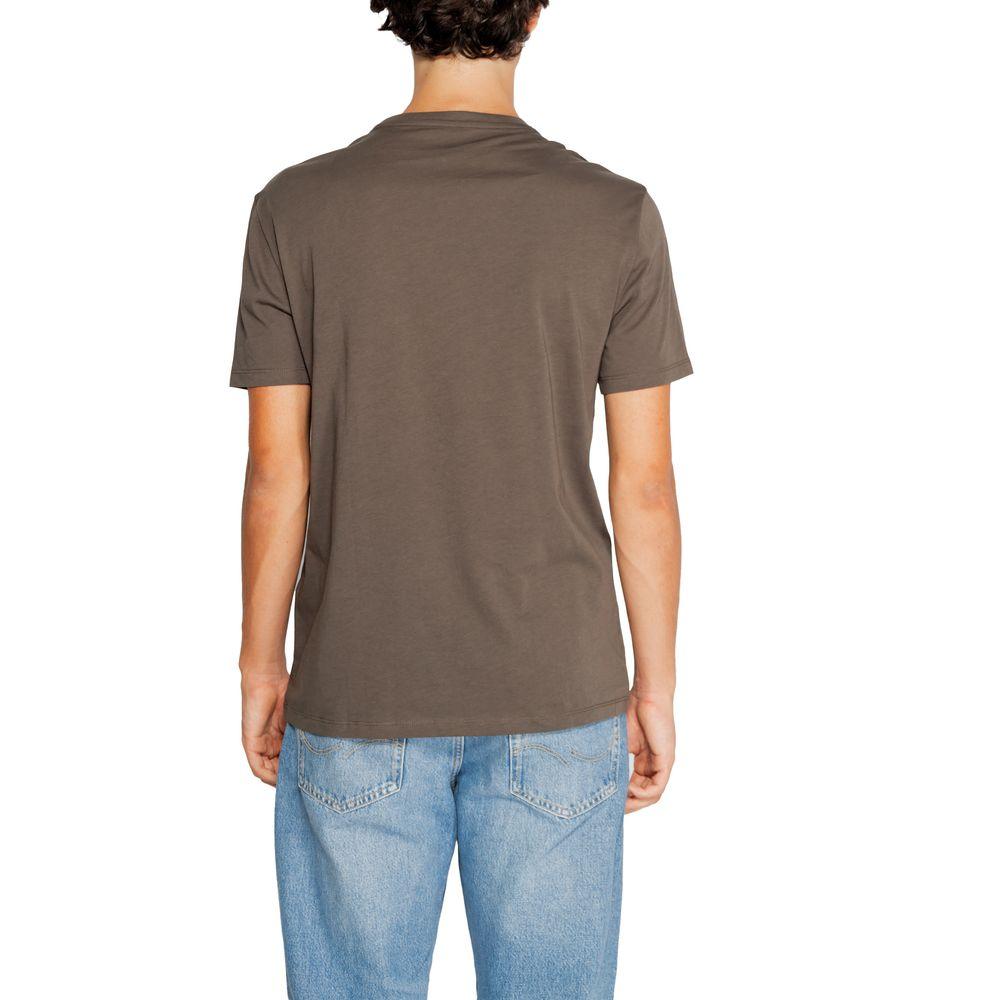 Armani Exchange Green Cotton T-Shirt - Arichezz.store