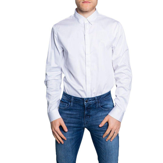 Armani Exchange White Cotton Shirt - Arichezz.store