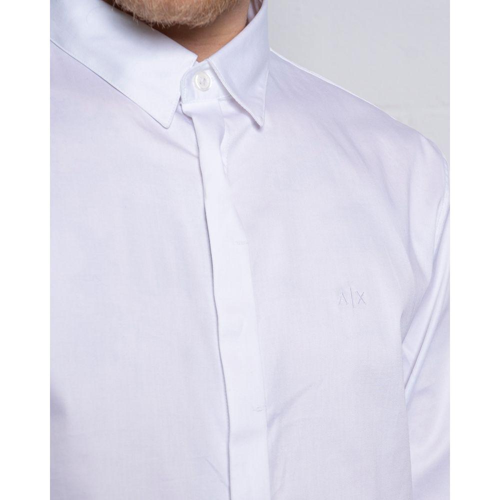 Armani Exchange White Cotton Shirt - Arichezz.store