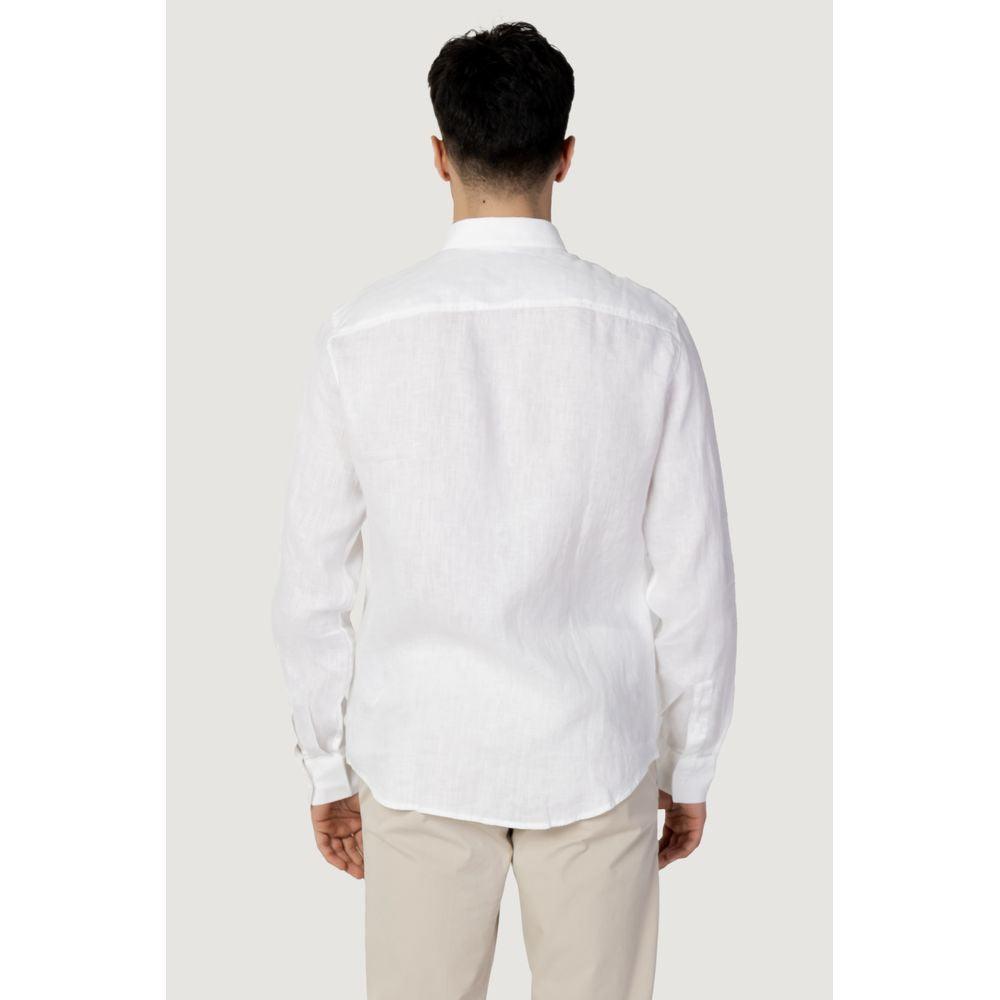 Armani Exchange White Linen Shirt - Arichezz.store