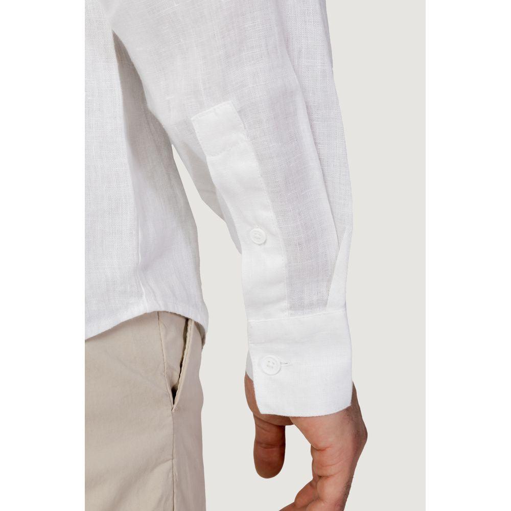 Armani Exchange White Linen Shirt - Arichezz.store