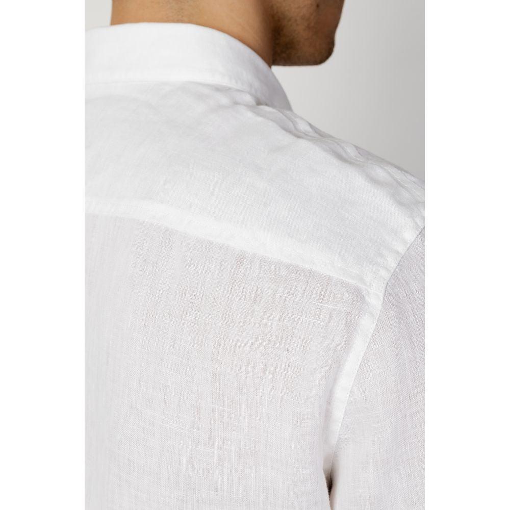 Armani Exchange White Linen Shirt - Arichezz.store