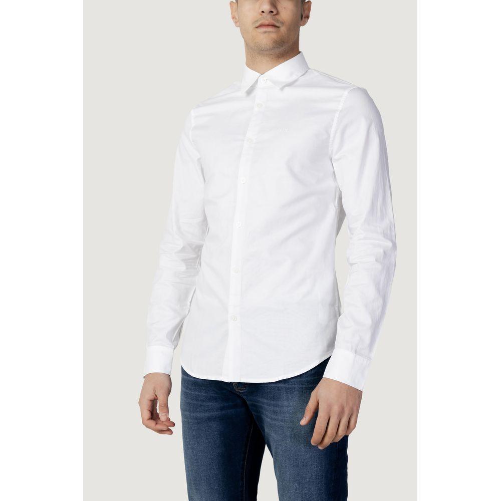 Armani Exchange White Cotton Shirt - Arichezz.store