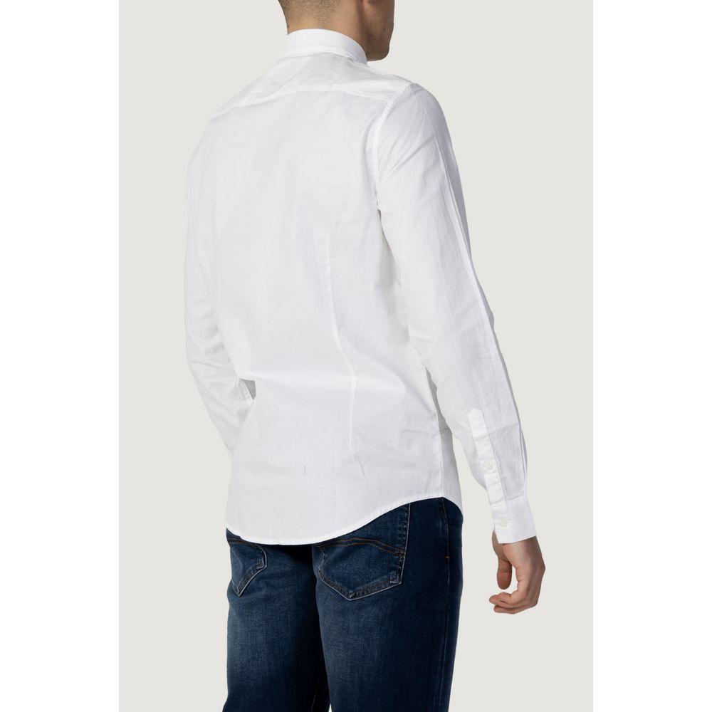 Armani Exchange White Cotton Shirt - Arichezz.store