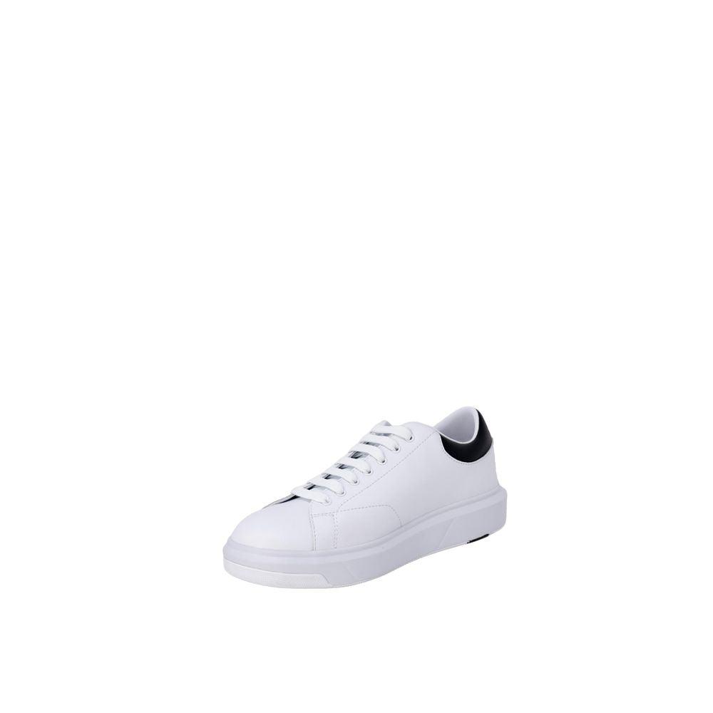 Armani Exchange Black And White Leather Sneaker - Arichezz.store