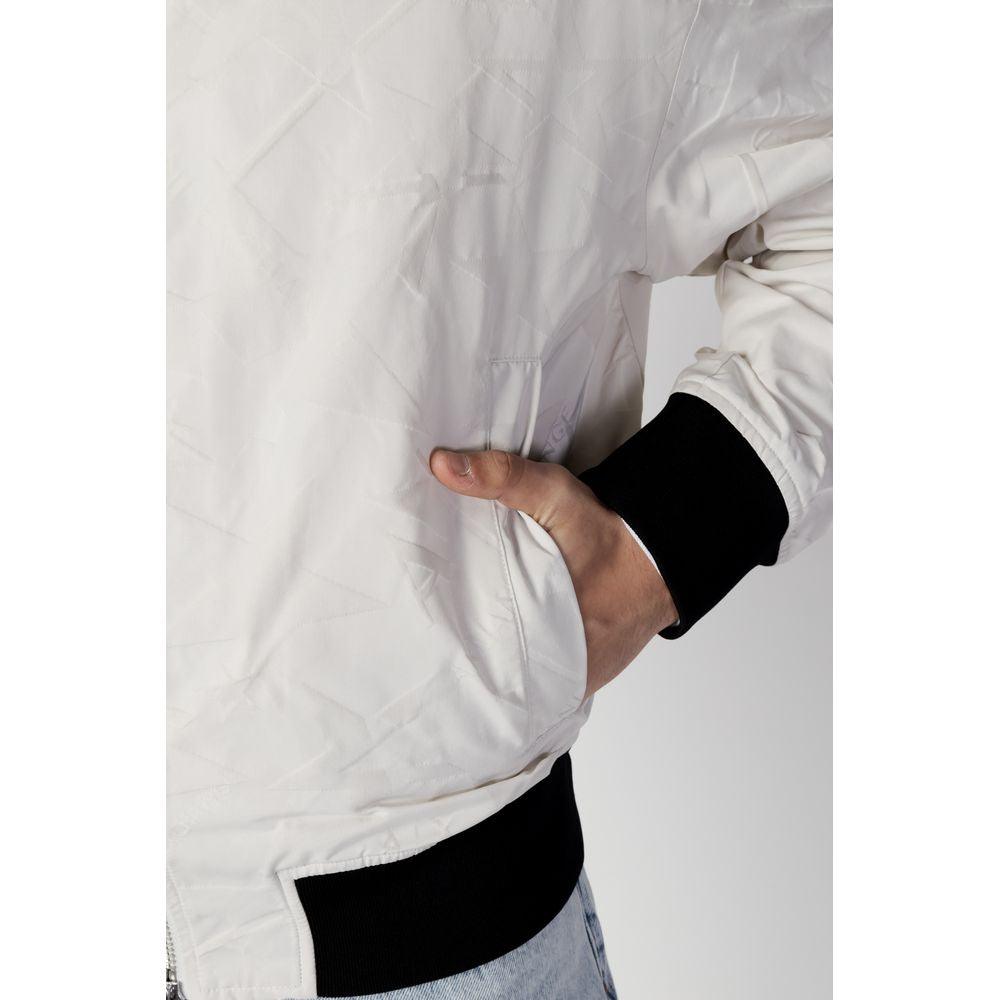 Armani Exchange Cream Polyester Jacket - Arichezz.store