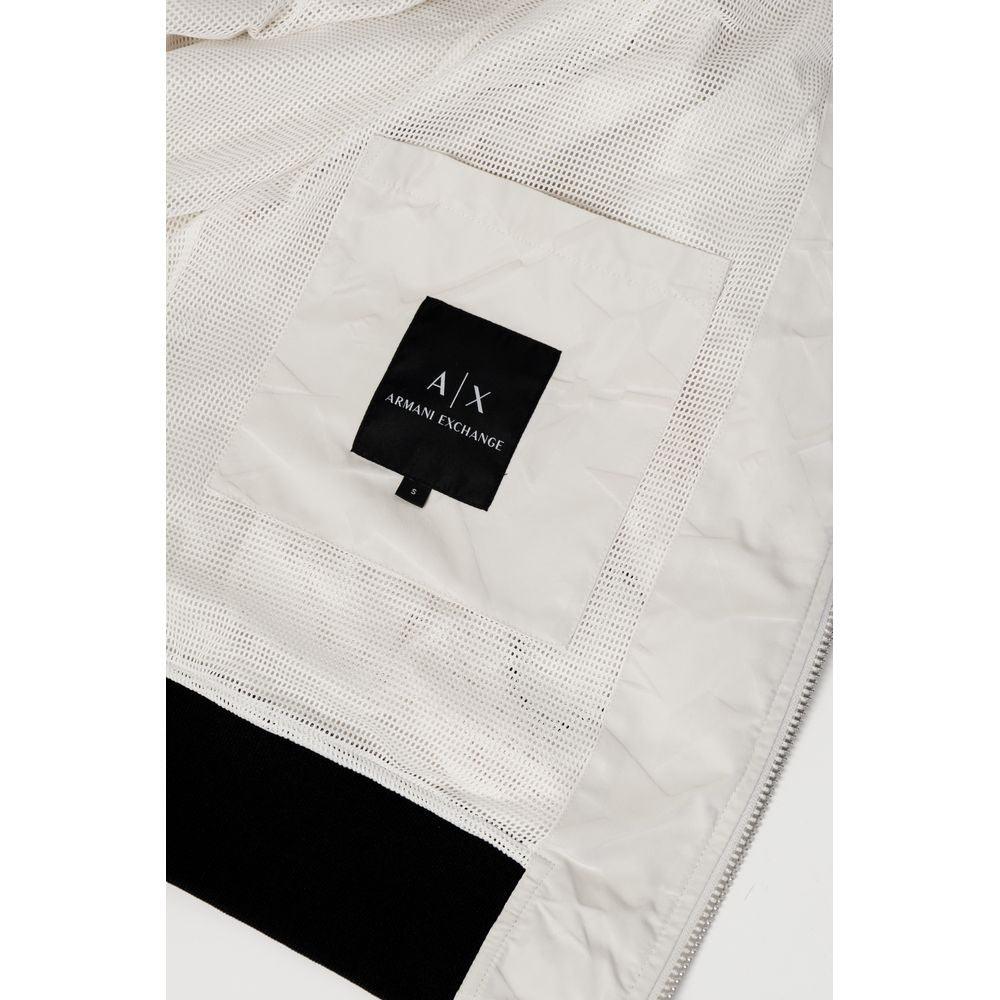 Armani Exchange Cream Polyester Jacket - Arichezz.store