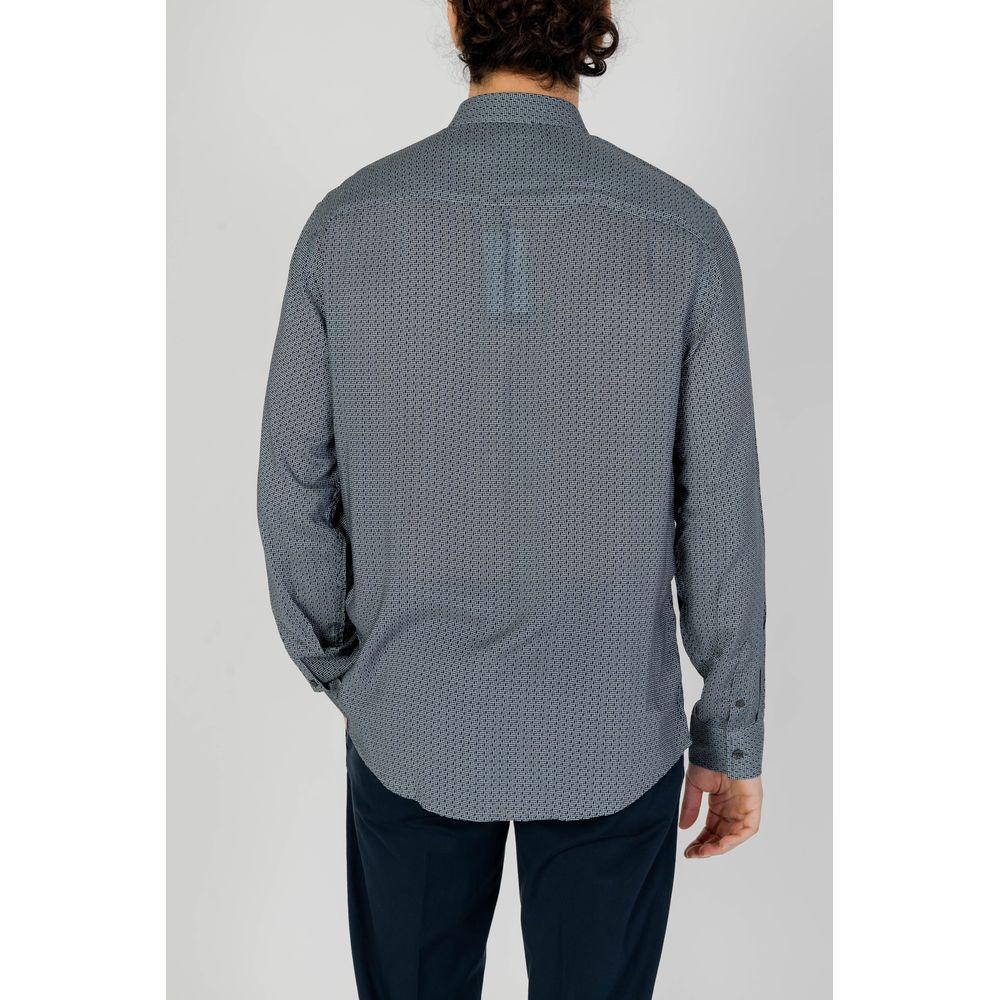 Armani Exchange Gray Viscose Shirt - Arichezz.store