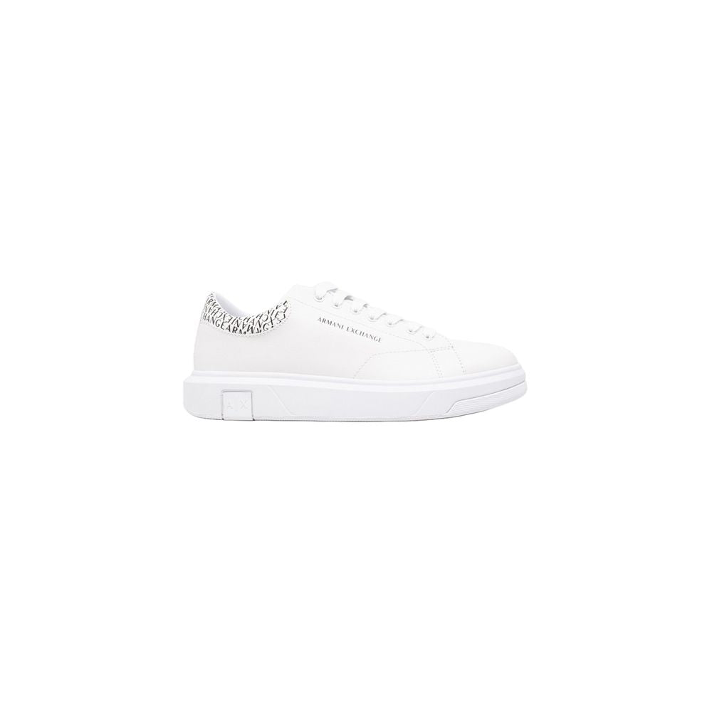 Armani Exchange White Polyester Sneaker - Arichezz.store