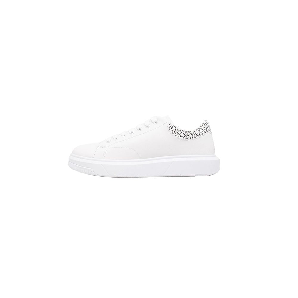 Armani Exchange White Polyester Sneaker - Arichezz.store