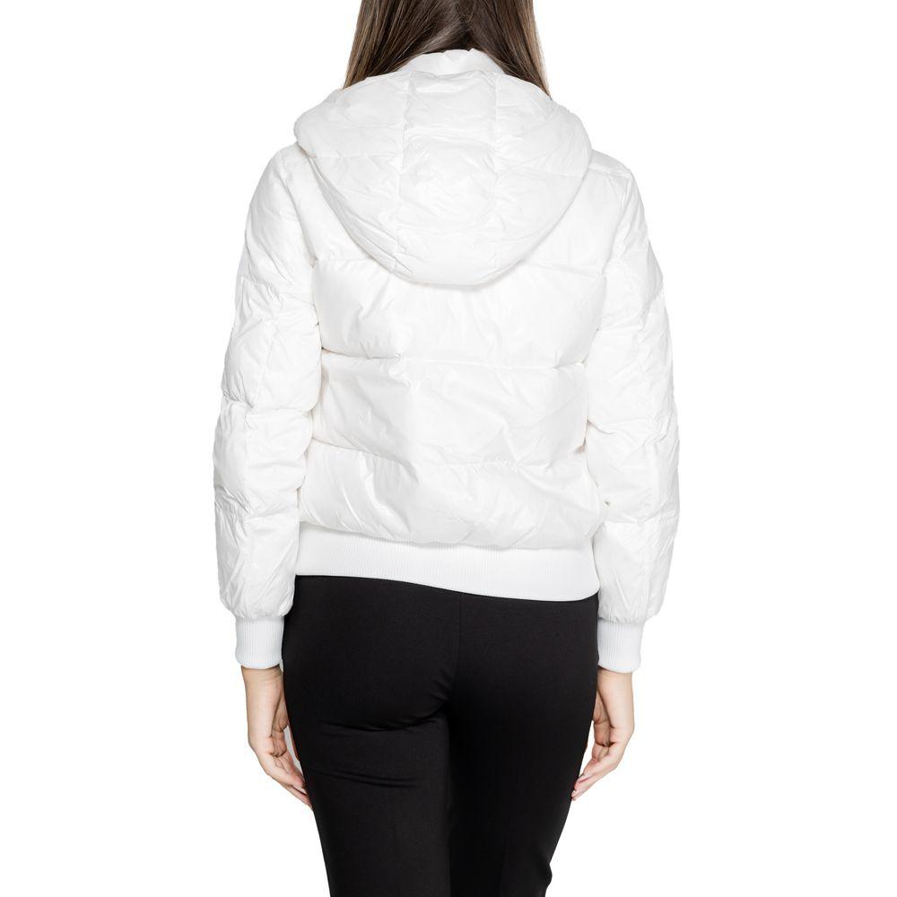 Armani Exchange White Polyamide Jackets & Coat - Arichezz.store