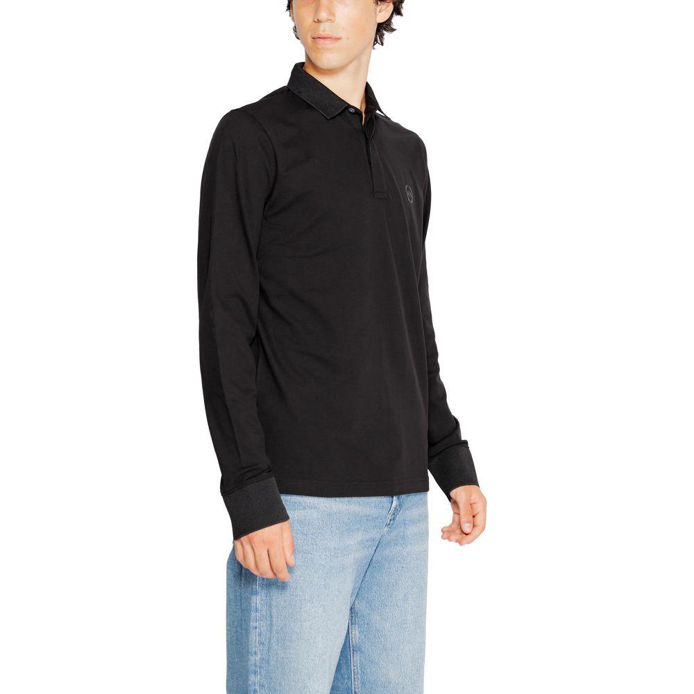 Armani Exchange Black Cotton T-Shirt - Arichezz.store