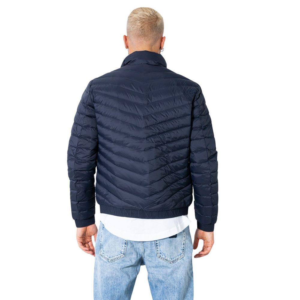 Armani Exchange Blue Polyester Jacket - Arichezz.store