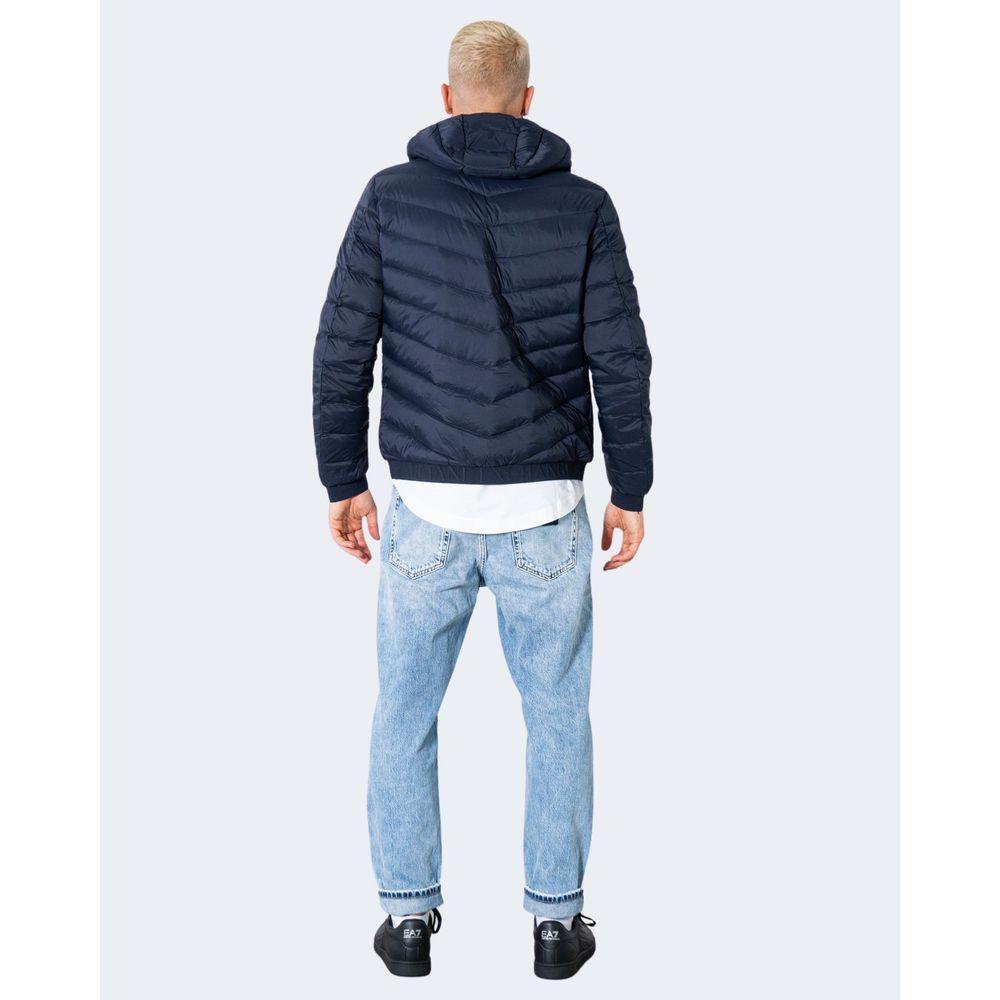 Armani Exchange Blue Polyester Jacket - Arichezz.store