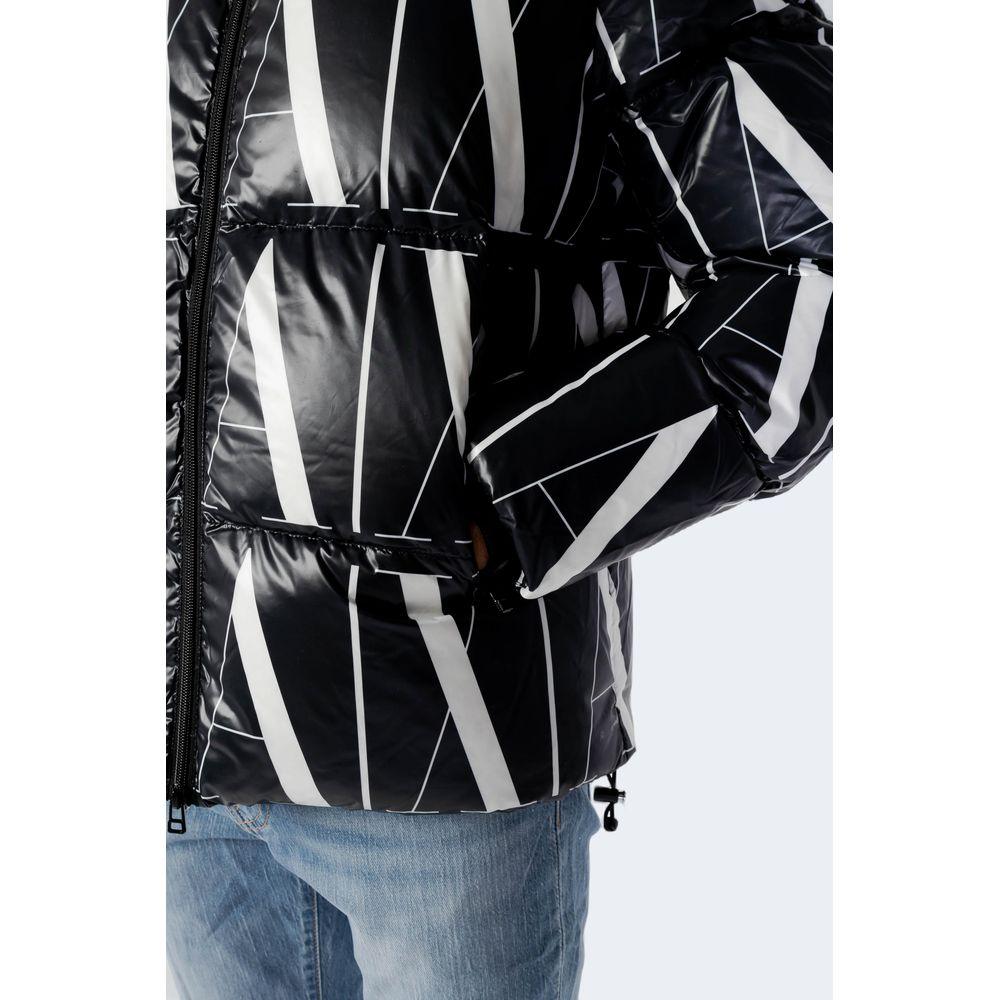 Armani Exchange Black Polyester Jacket - Arichezz.store