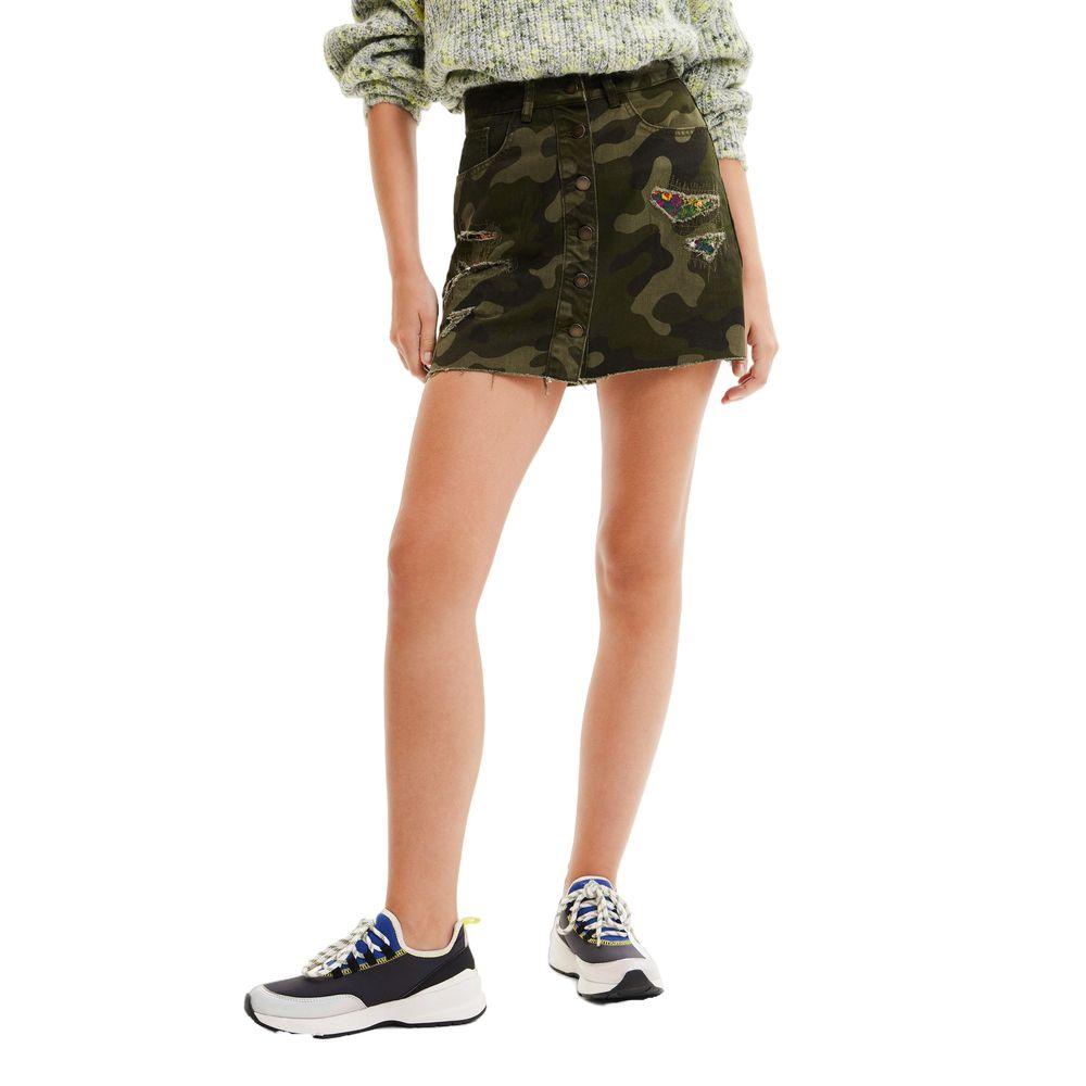 Desigual Army Cotton Skirt - Arichezz.store