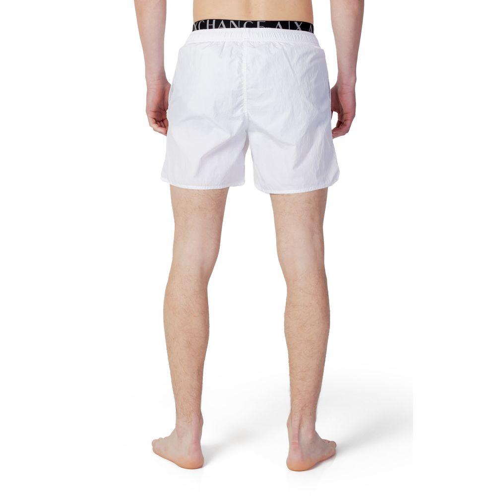 Armani Exchange White Polyester Swimwear - Arichezz.store