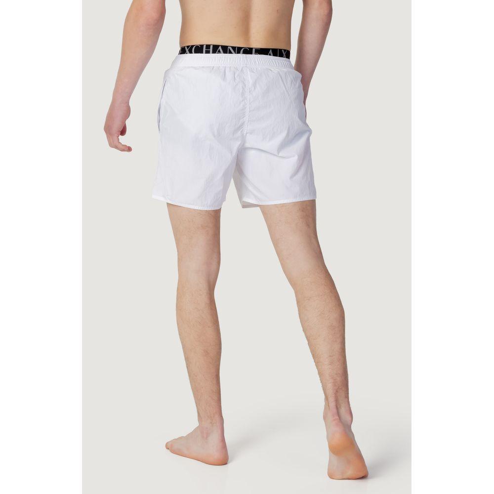 Armani Exchange White Polyester Swimwear - Arichezz.store