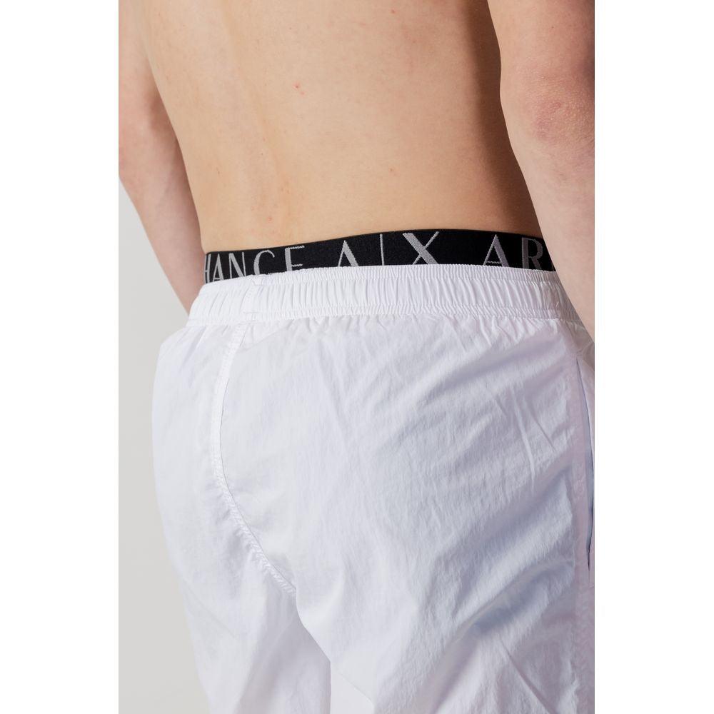 Armani Exchange White Polyester Swimwear - Arichezz.store