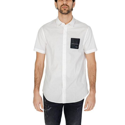 Armani Exchange White Cotton Shirt - Arichezz.store