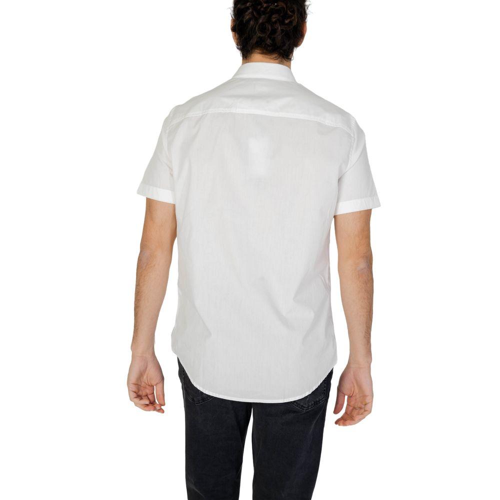 Armani Exchange White Cotton Shirt - Arichezz.store