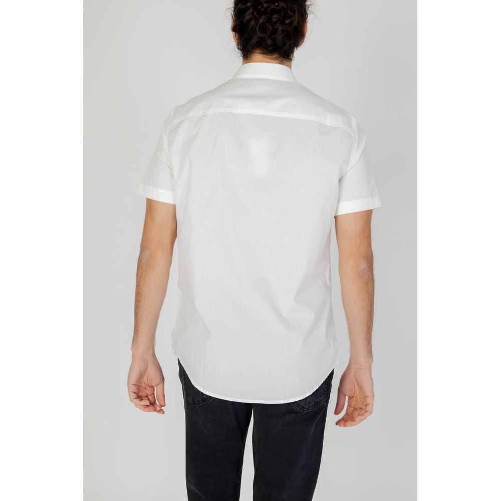 Armani Exchange White Cotton Shirt - Arichezz.store