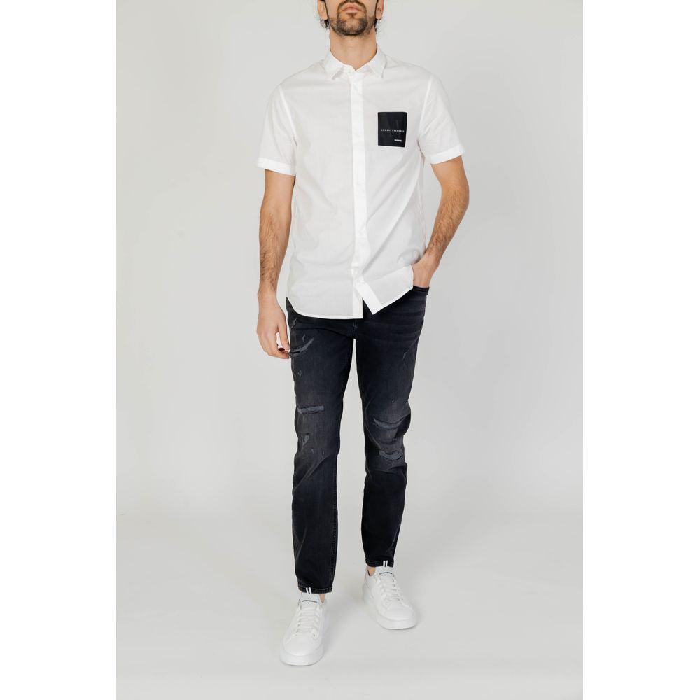 Armani Exchange White Cotton Shirt - Arichezz.store