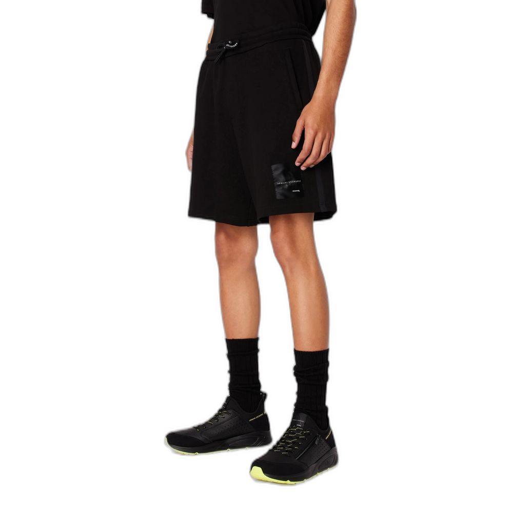 Armani Exchange Black Cotton Short - Arichezz.store