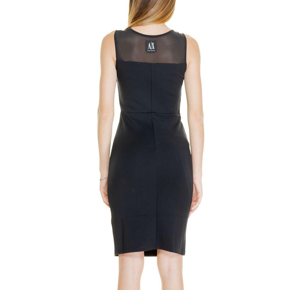 Armani Exchange Black Polyamide Dress - Arichezz.store