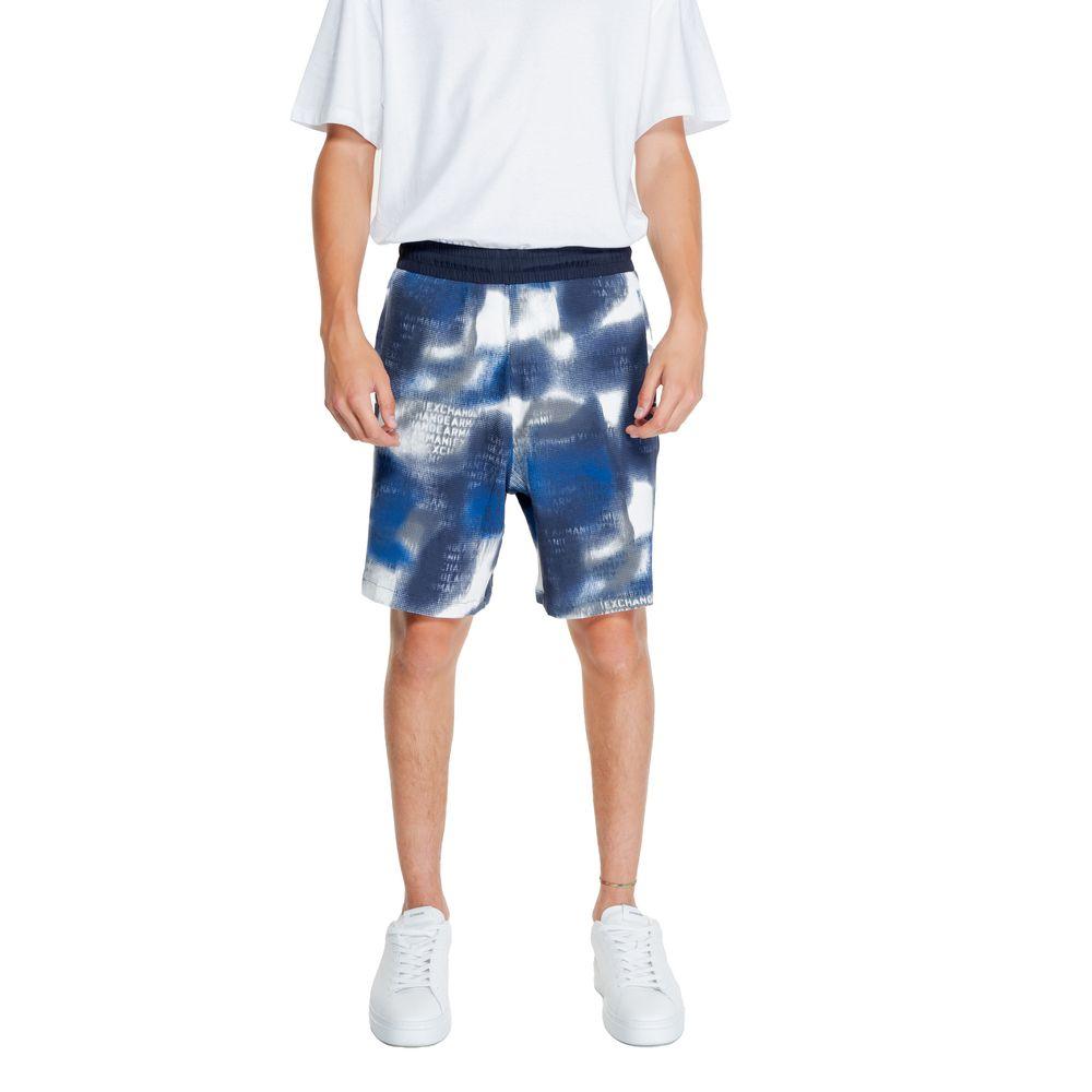 Armani Exchange Blue Cotton Short - Arichezz.store