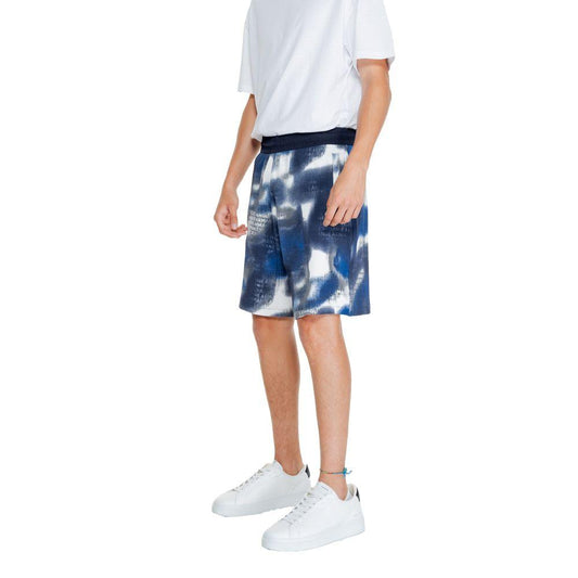 Armani Exchange Blue Cotton Short - Arichezz.store