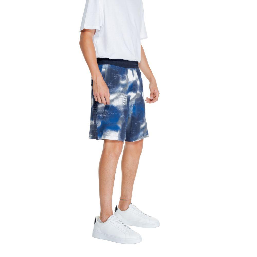 Armani Exchange Blue Cotton Short - Arichezz.store