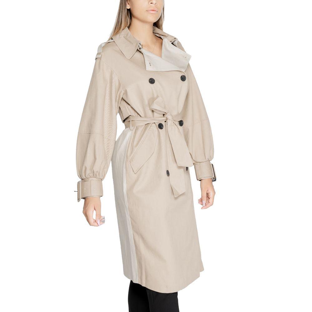 Desigual Beige Cotton Jackets & Coat - Arichezz.store