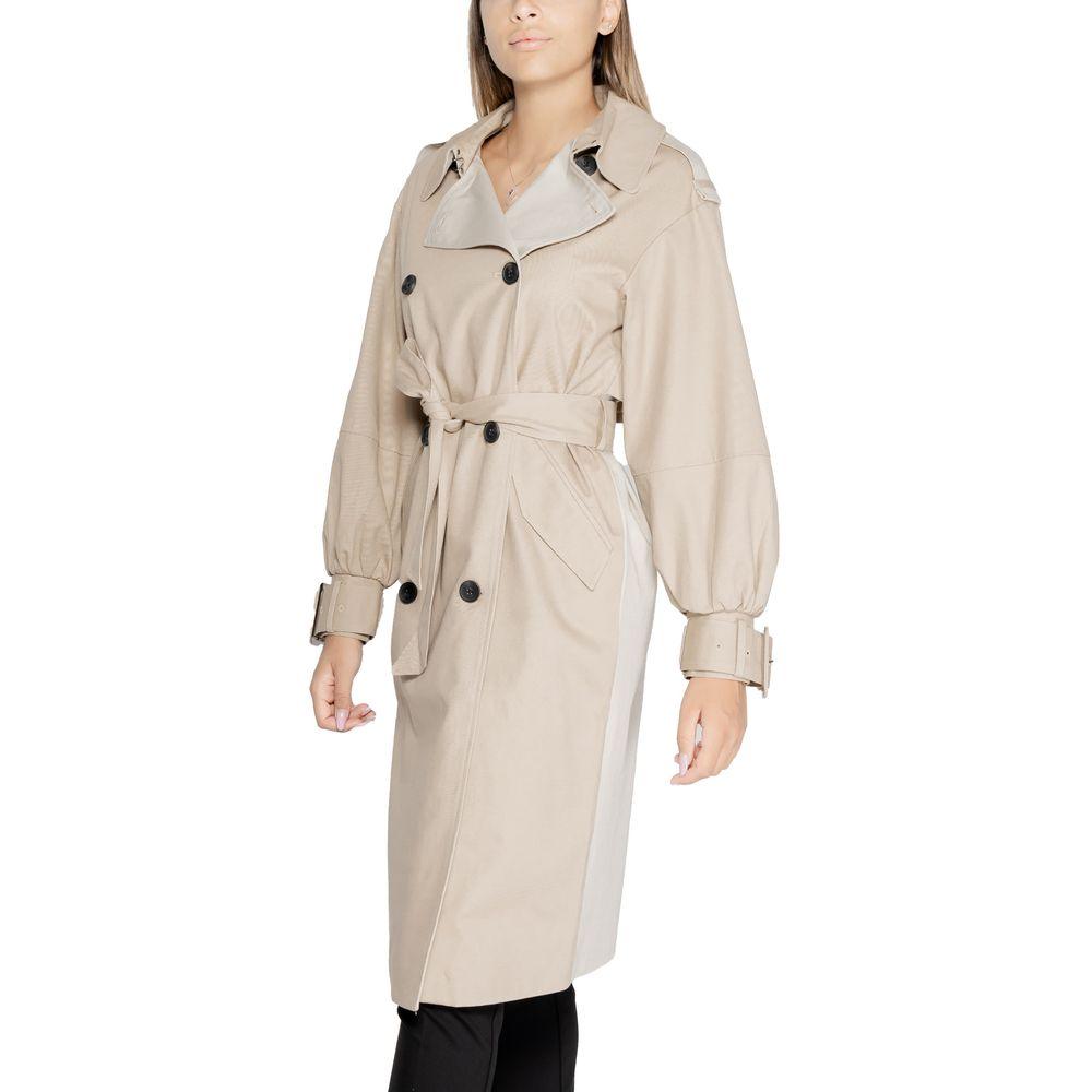 Desigual Beige Cotton Jackets & Coat - Arichezz.store