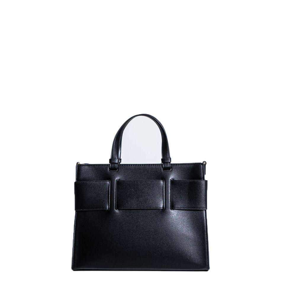 Armani Exchange Black Synthetic Leather Handbag - Arichezz.store