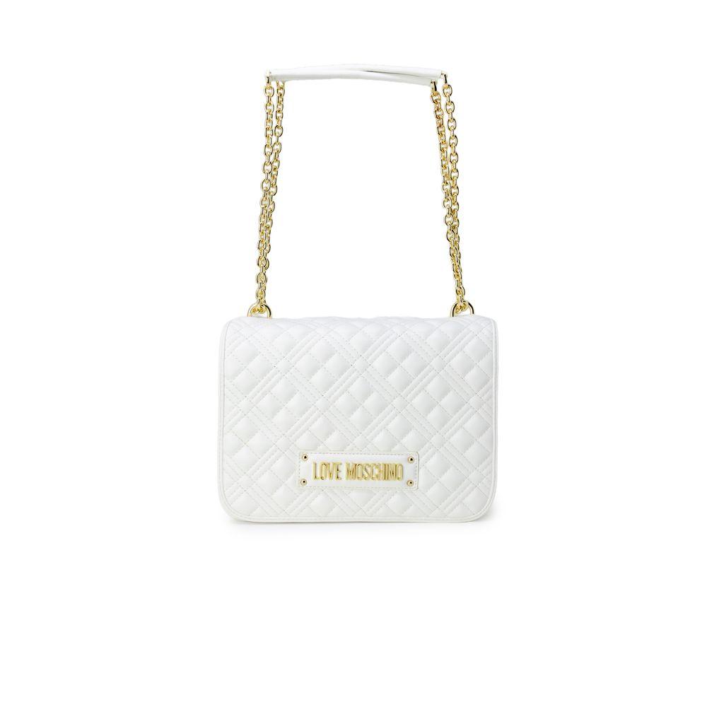 Love Moschino White Polyethylene Handbag - Arichezz.store