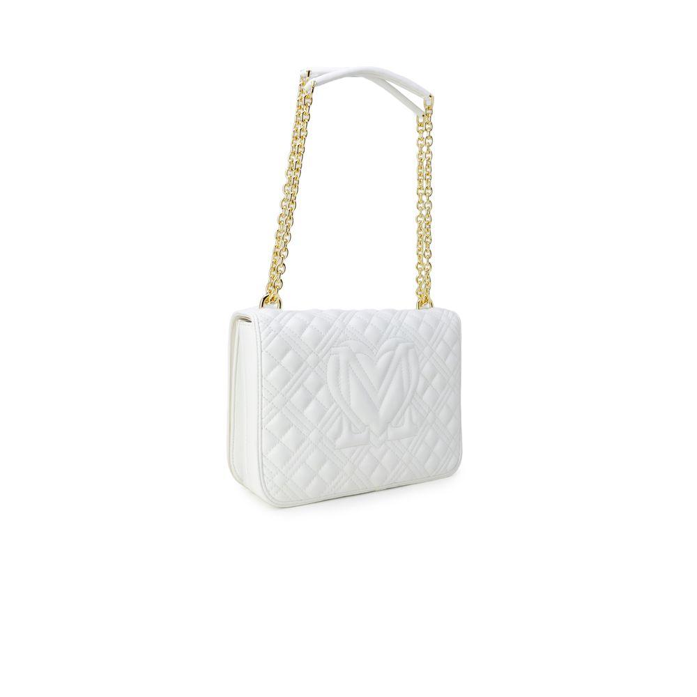 Love Moschino White Polyethylene Handbag - Arichezz.store