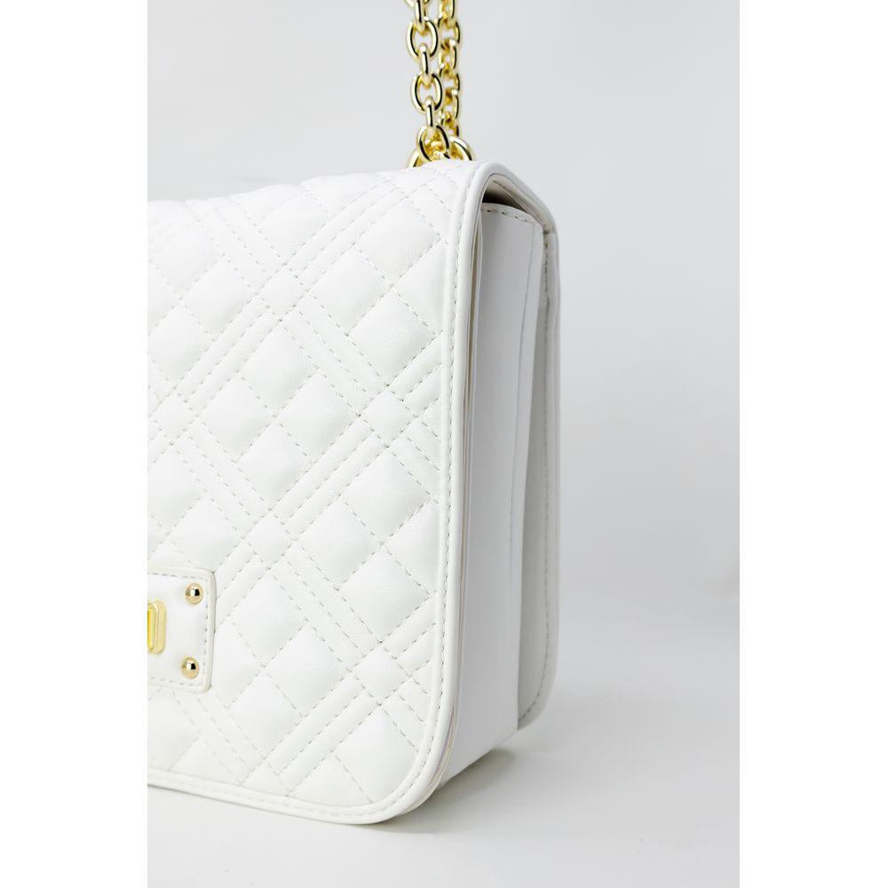 Love Moschino White Polyethylene Handbag - Arichezz.store